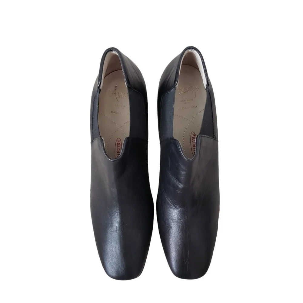 AMALFI by Rangoni Leather Square Toe Heeled Chelsea Boots Narrow Fit - Picture 4 of 16